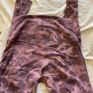 Lululemon pink camo leggings